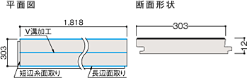 平面図　断面形状